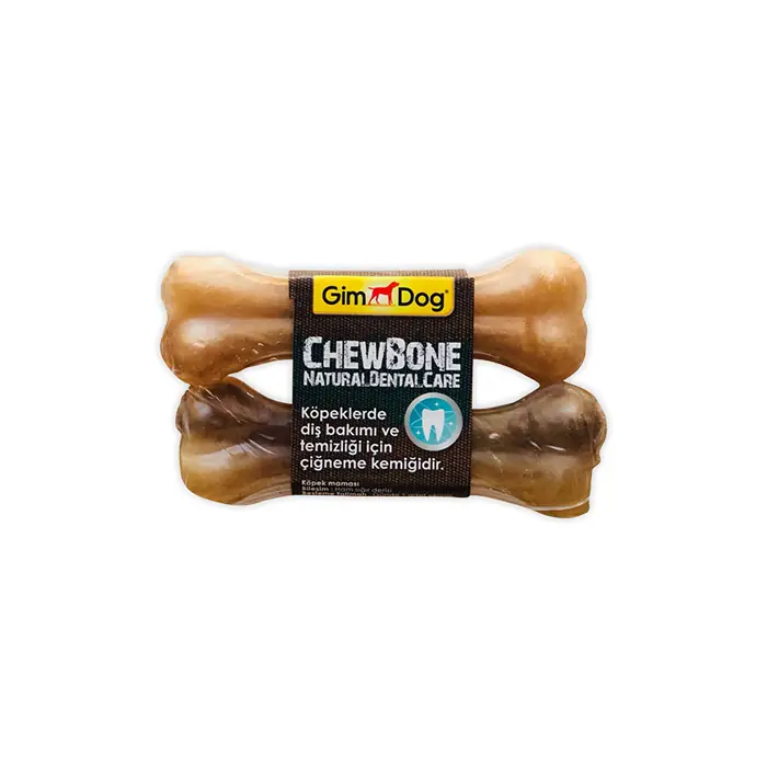 GimDog Mordimi Press Köpek Ödül Kemiği (2li) Natural 11cm