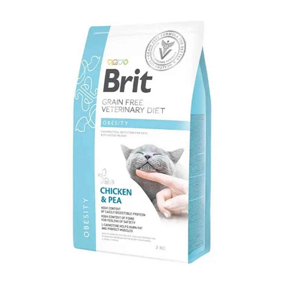 Brit Veterinary Diet Obesity Kilo Kontrolü İçin Tahılsız Kedi Maması 2 kg