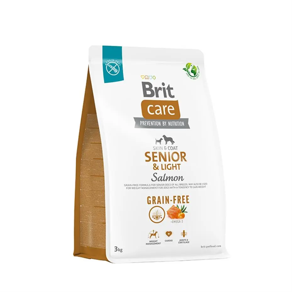 Brit Care Senior Light Somon Balıklı Yaşlı Köpek Maması 3 Kg