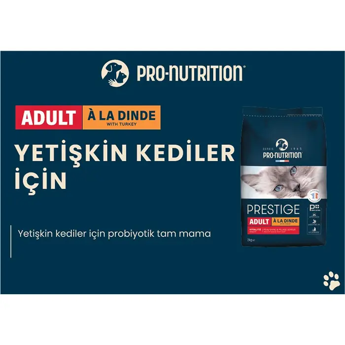 Pro Nutrition Prestige Adult Yetişkin Hindili Kedi Maması 10kg