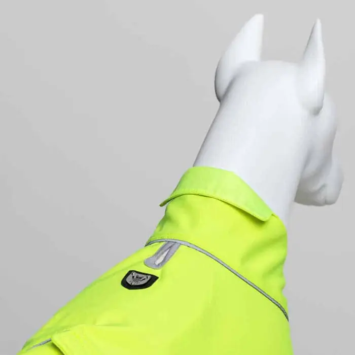 Lindo Softshell Neon Yeşil Küçük,Orta ve Büyük Irk Köpek Yağmurluğu