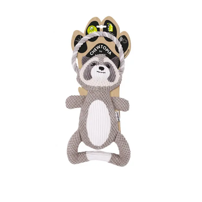 M-PETS ECO CHEWTOPIA Rakun Şekilli Köpek Oyuncağı
