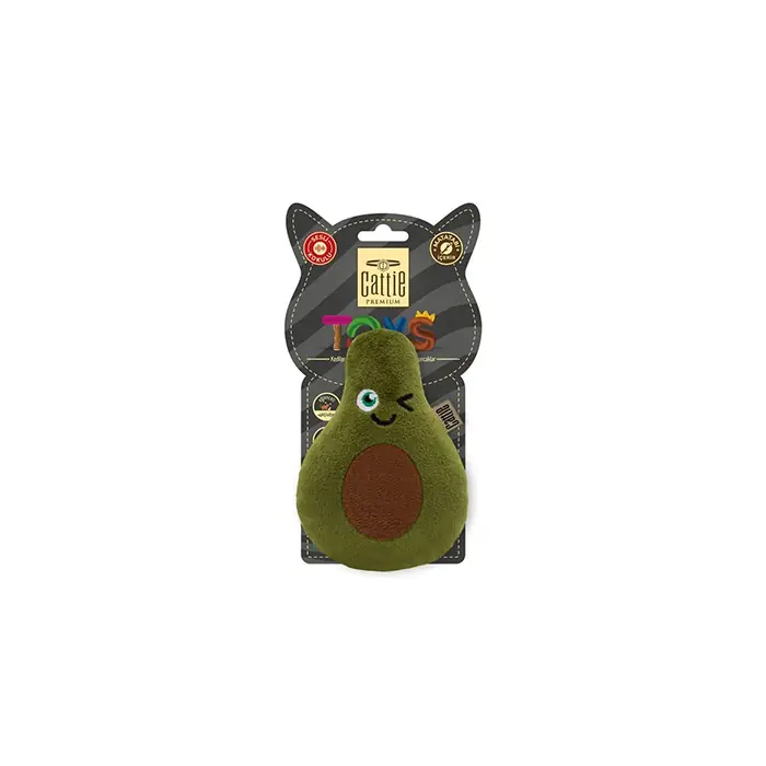 Cattie Matatabi İçerikli Peluş Avokado Kedi Oyuncağı 11cm