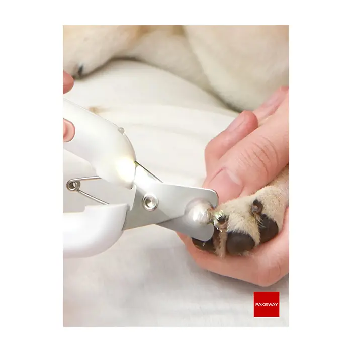 Pakeway TT Serisi Led Lambalı Köpek Tırnak Makası Gri Büyük Boy