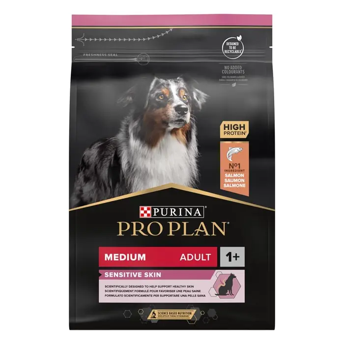 Pro Plan Somon Balıklı Hassas Deri ve Sindirime Sahip Yetişkin Köpek Maması 3 Kg