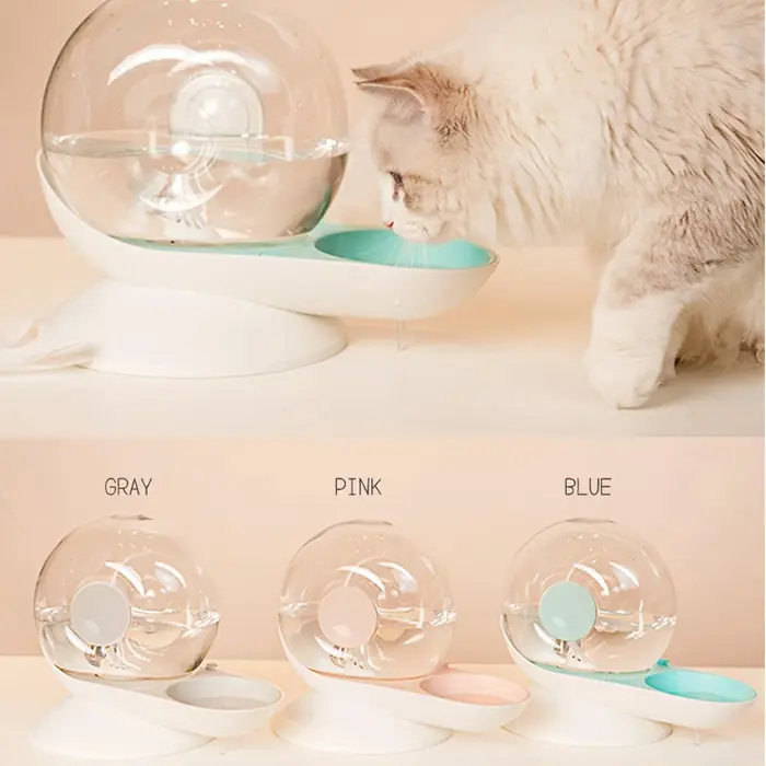 M-PETS SNAIL Hazneli Su Kabı Mavi 2800ml