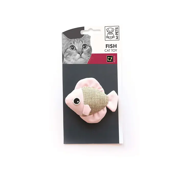 M-Pets Balık Kedi Oyuncağı Karışık Renkli