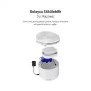 Dogness Kedi ve Köpek Akıllı Su Pınarı 14x13cm 1 Litre Beyaz 4