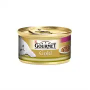 Purina Gourmet Gold Çifte Lezzet Ciğerli ve Tavşan Etli Yaş Kedi Maması 85 gr 1