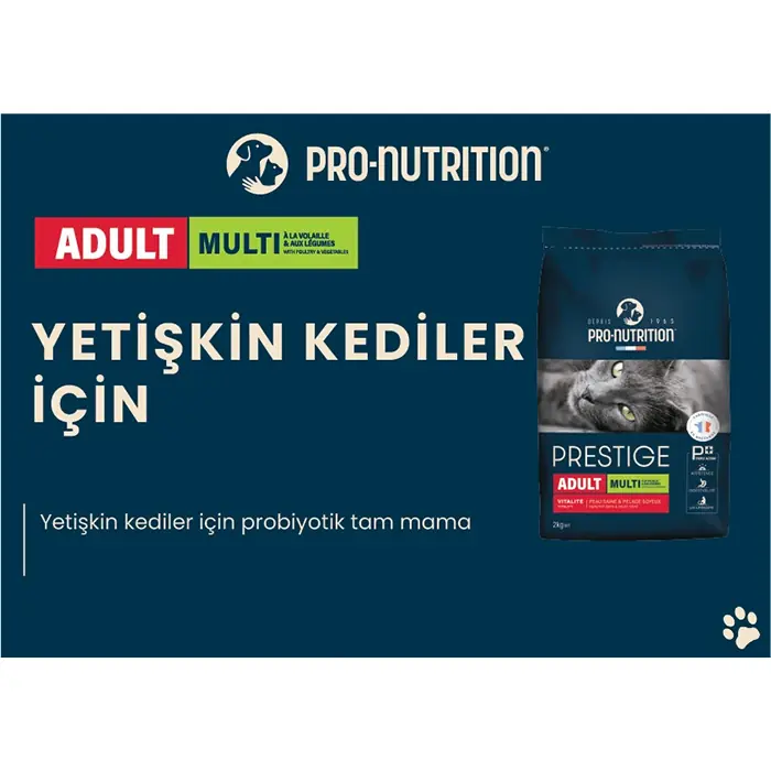 Pro Nutrition Prestige Adult Yetişkin Tavuklu ve Sebzeli Kedi Maması 10kg