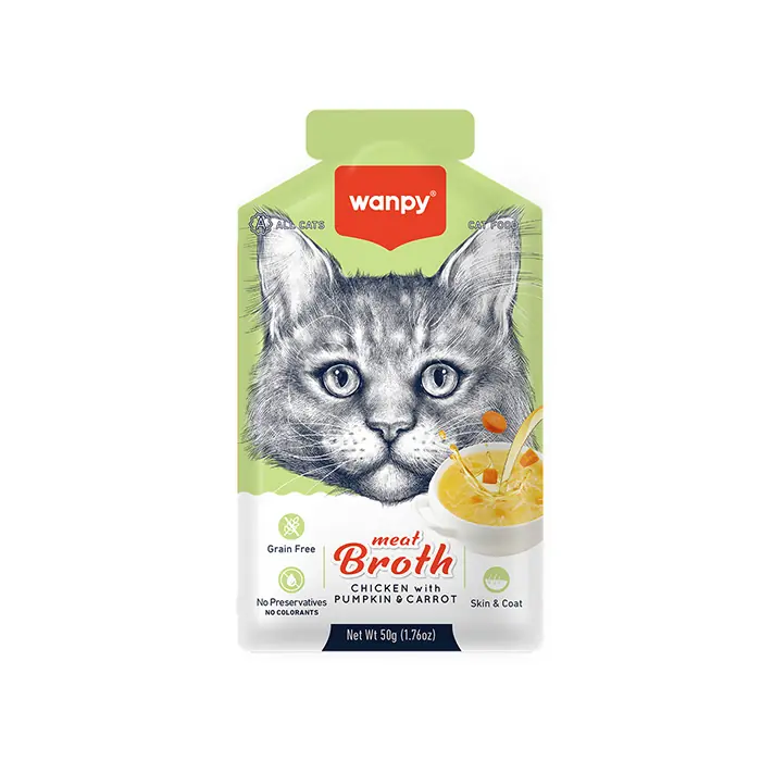 Wanpy Bal Kabaklı Havuçlu Tavuk Eti Kedi Çorbası 50gr