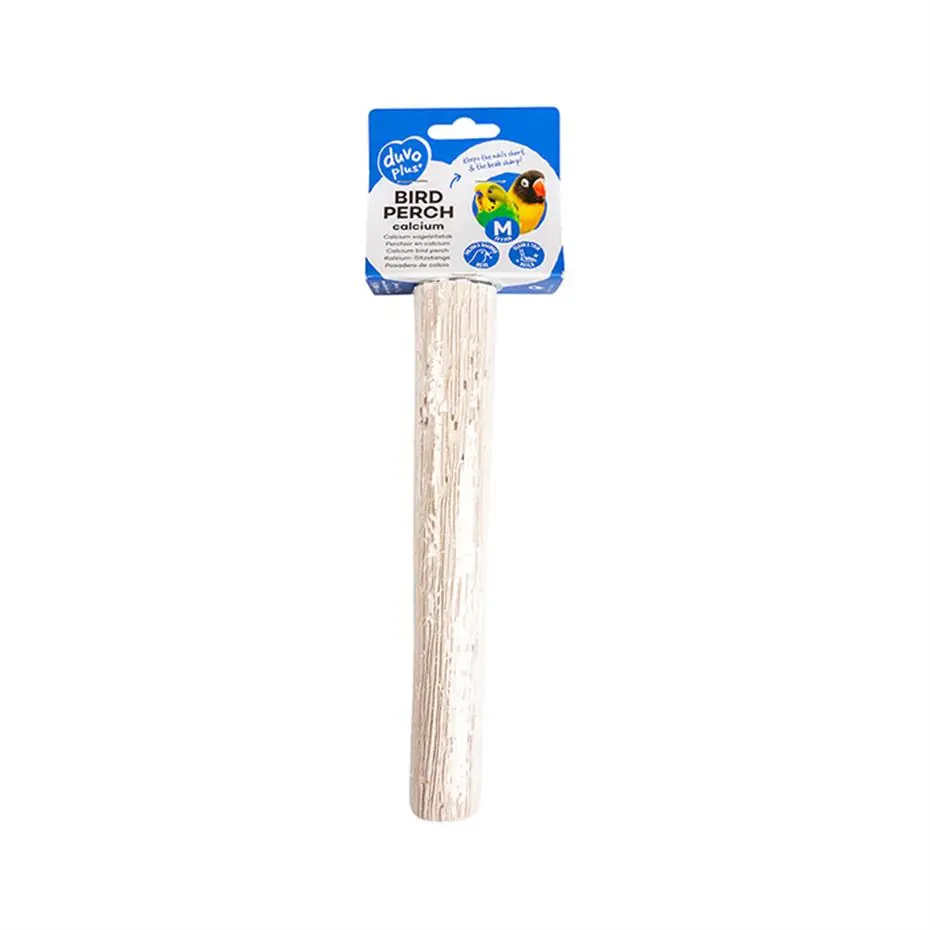 Duvo 12790 Kuşlar İçin Kalsiyumlu Tünek Medium - 20x3 cm Beyaz