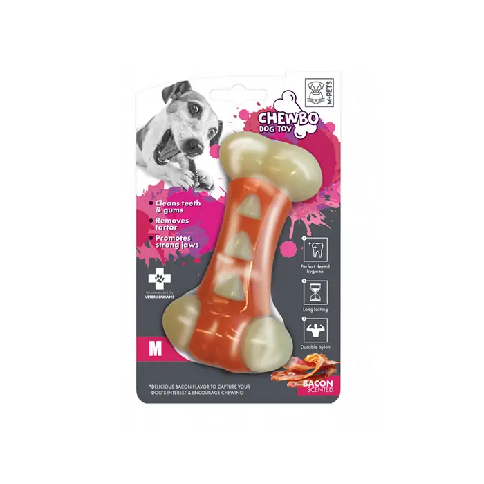 M-PETS Chewbo Tribone Dental Et Aromalı Köpek Oyuncağı Medium