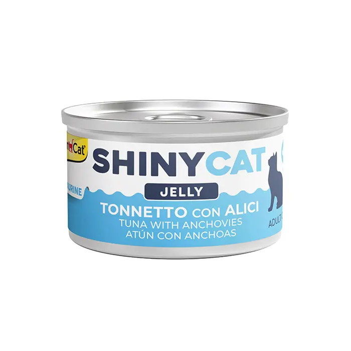 Gimcat New Shinycat Jelly Ançüezli-Ton Balıklı Kedi Konservesi 70gr