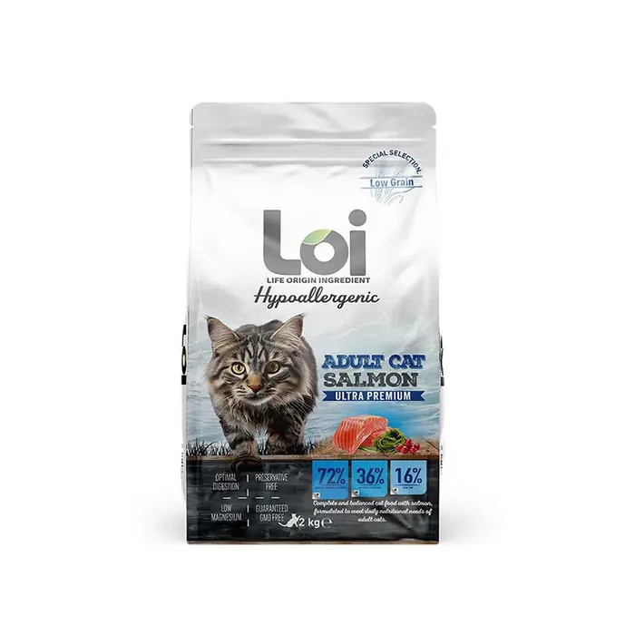 Loi Somon Balıklı Yetişkin Kedi Maması 2Kg