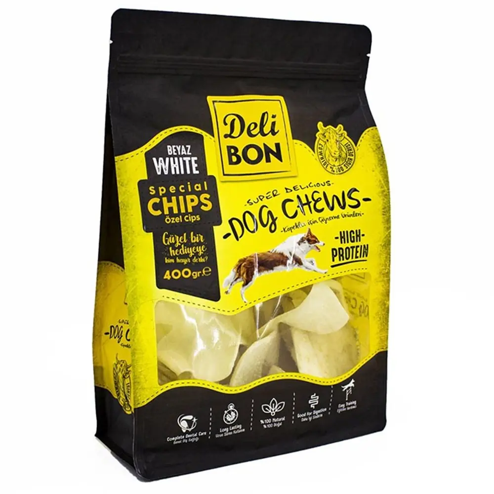 Deli BON Gerçek Deri Natural Cips Köpek Ödülü 400 gr