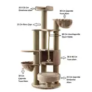Woolart Paris Kedi Tırmalama ve Oyun Alanı 1