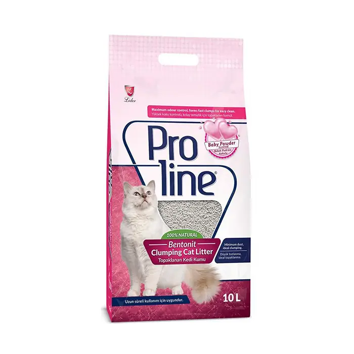 Proline Bebek Pudralı Bentonit Kedi Kumu 10 Lt