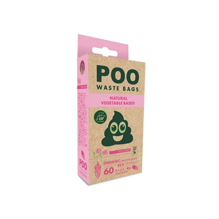 M-PETS Natural Gül Kokulu Dışkı Toplama Poşeti 15 Yaprak 4lü Paket
