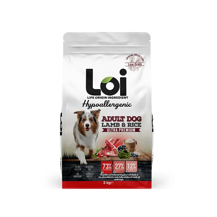 Loi Kuzulu Pirinçli Yetişkin Köpek Maması 3Kg