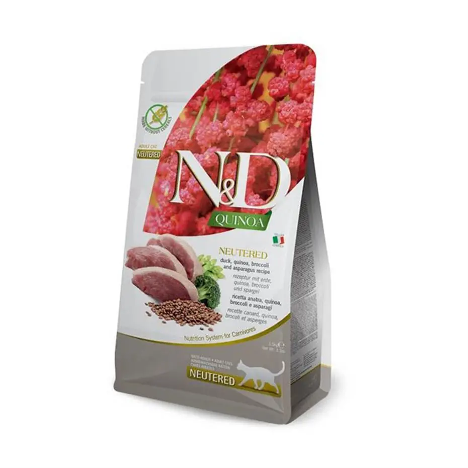 N&D Quinoa Ördek Brokoli Kuşkonmaz Kısırlaştırılmış Kedi Maması 5 Kg