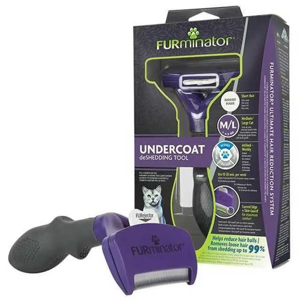 Furminator Short Hair Kısa Tüylü Kedi Tarağı M/L