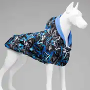 Lindo Blue Star İçi Polarlı Su Geçirmez Köpek Yağmurluğu 1