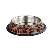 Oripet Leopar 1 Desenli Çelik Mama Kabı 24 Oz 17cm 1