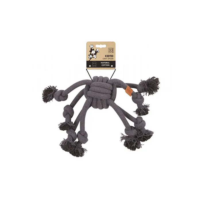 M-PETS COTO Spider Örgü Köpek Oyuncağı Gri 38cm