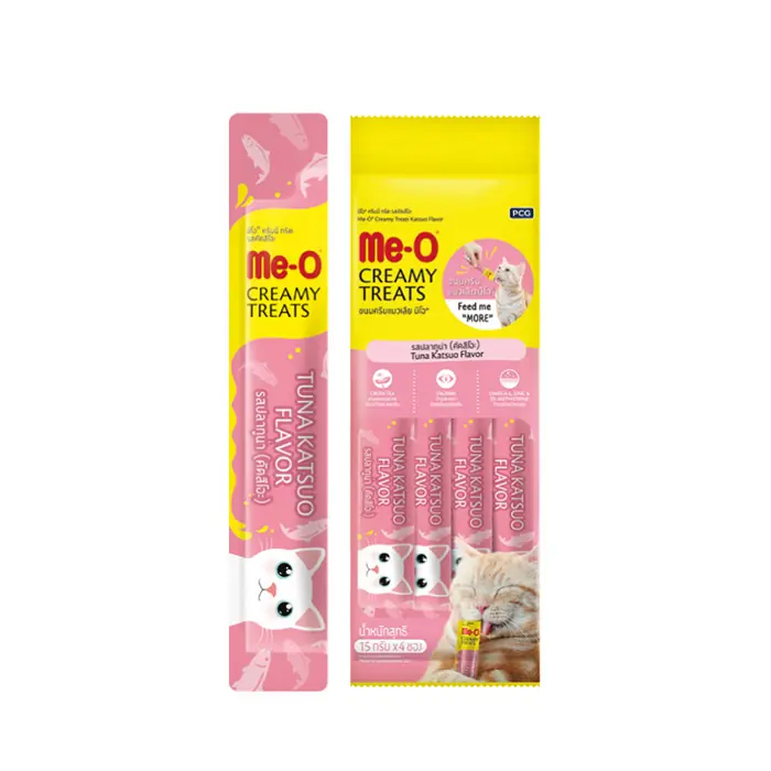 Me-O Creamy Treats Orkinos Balığı Tuna Ek Besin ve Kedi Ödülü 4x15gr