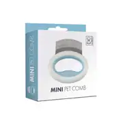M-PETS Mini Pet Comb Esnek Masaj Tarağı Mavi 8x8,5cm 3